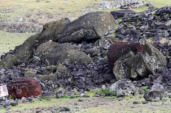 91 - Chile - isla de Rapa Nui o Pascua - Ahu Akahanga